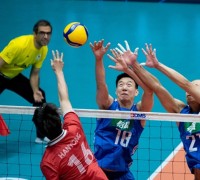 한국 남자배구, 아시아선수권 4강행 좌절…중국 높이에 1-3 패배