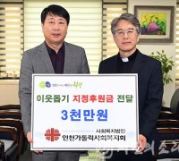 사회복지법인 인천가톨릭사회복지회,부평구에 3천만원 지정후원금 전달
